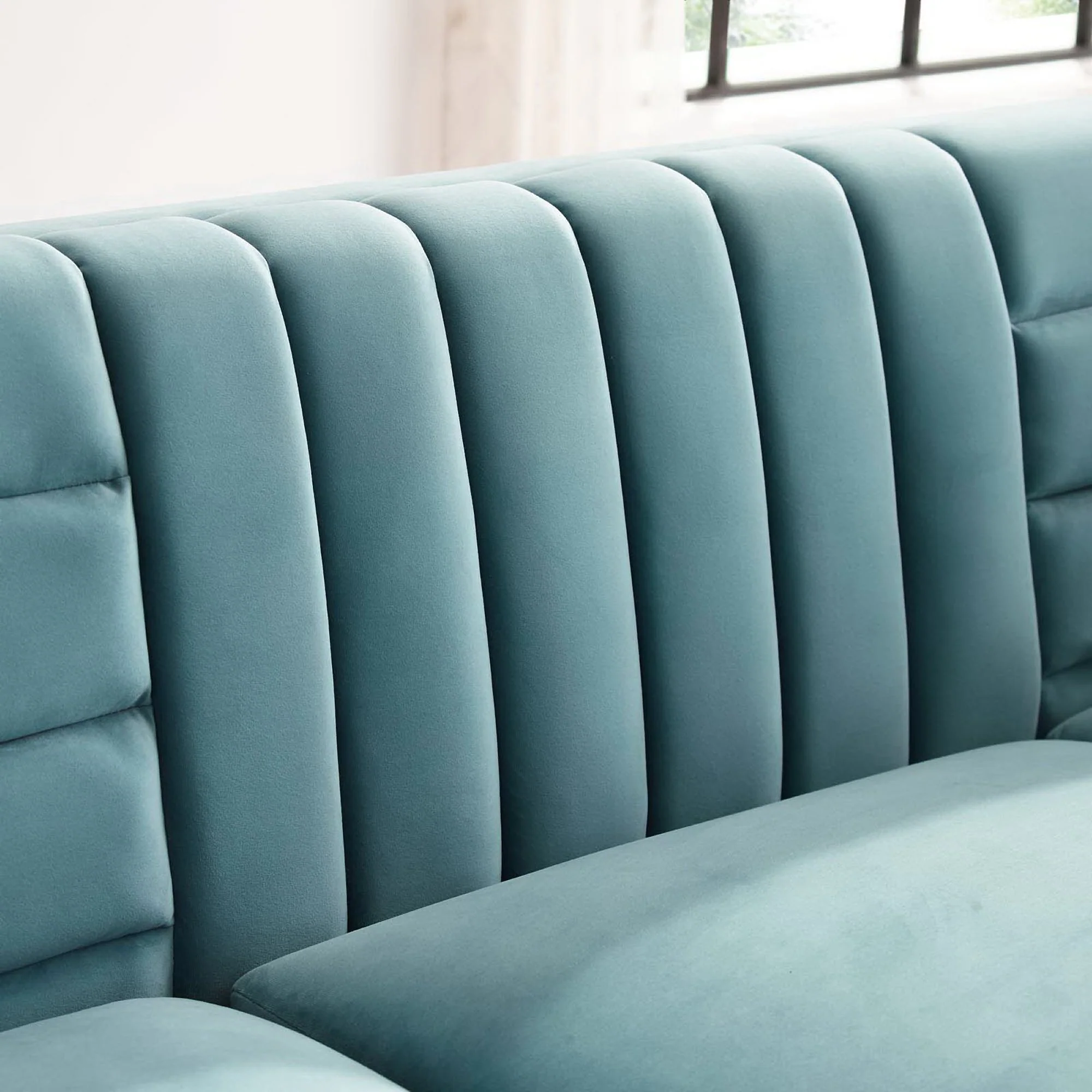 Ingenuity Channel Tufted Performance Velvet Sofa by Modway - Image 6