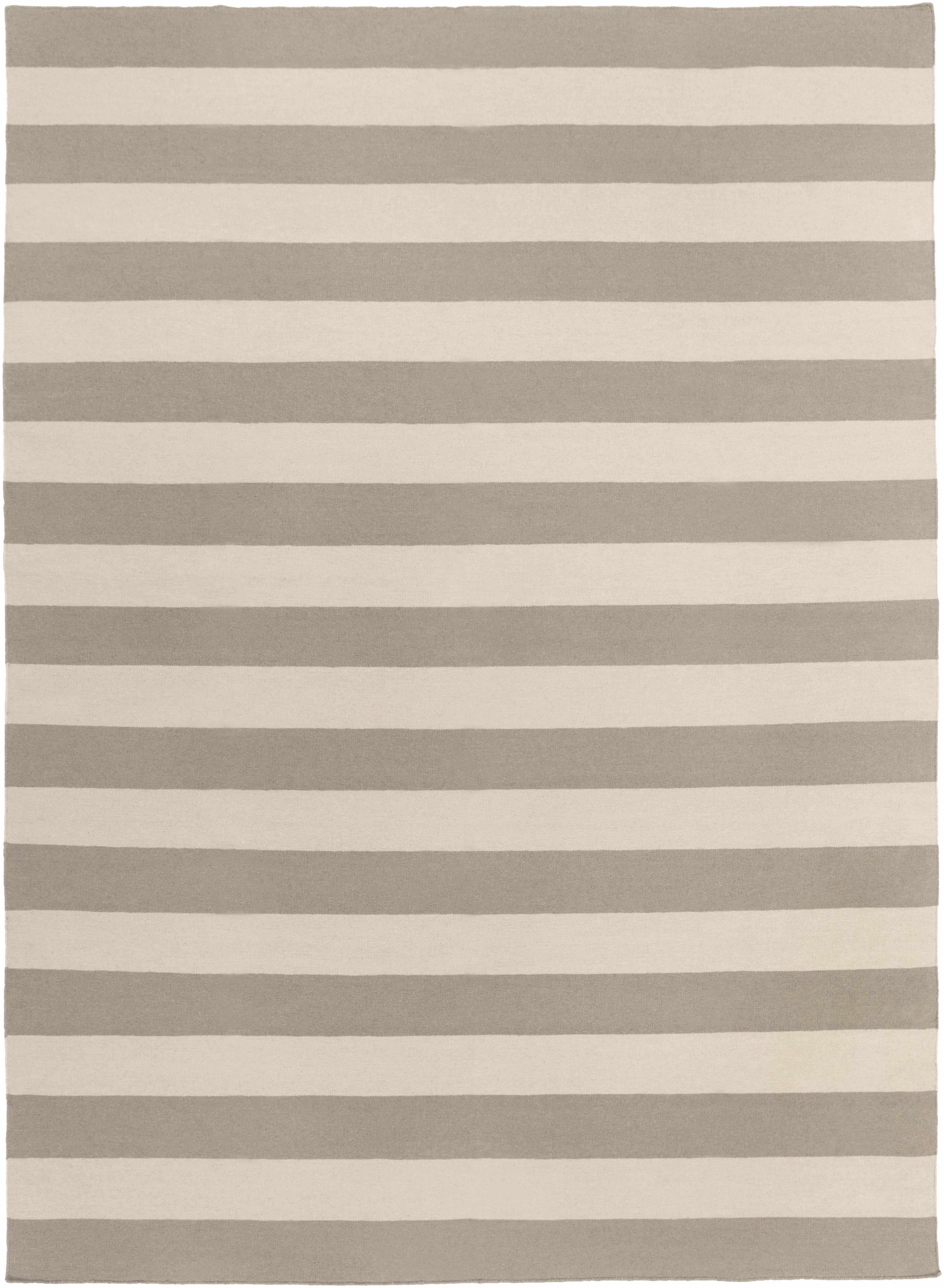 Ingersoll Beige&Gray Striped Wool Area Rug - Clearance - Image 4