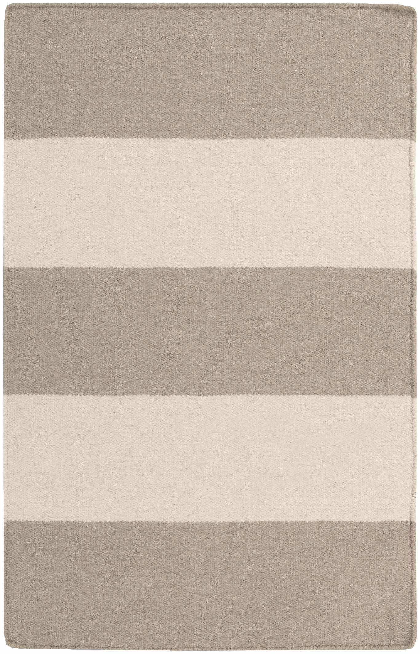 Ingersoll Beige&Gray Striped Wool Area Rug - Clearance - Image 5