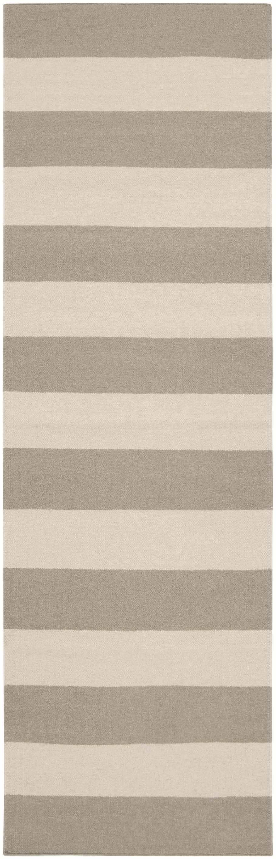 Ingersoll Beige&Gray Striped Wool Area Rug - Clearance - Image 6