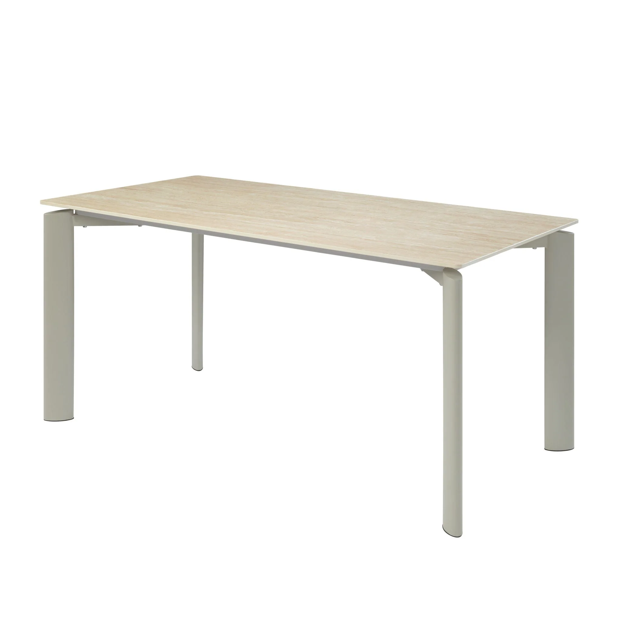 Ingram - Ceramic Top Dining Table - Light Gray - Image 2