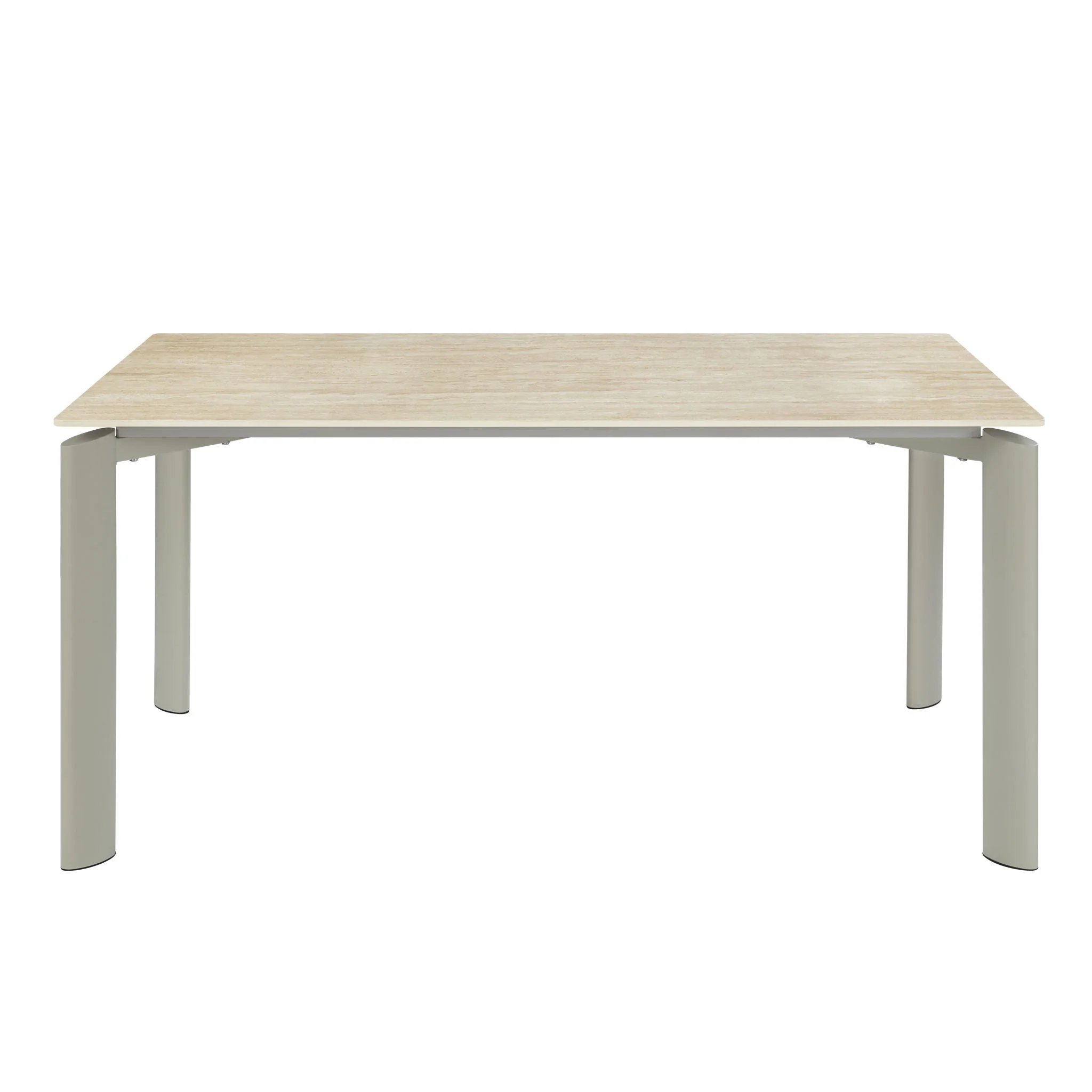 Ingram - Ceramic Top Dining Table - Light Gray - Image 3