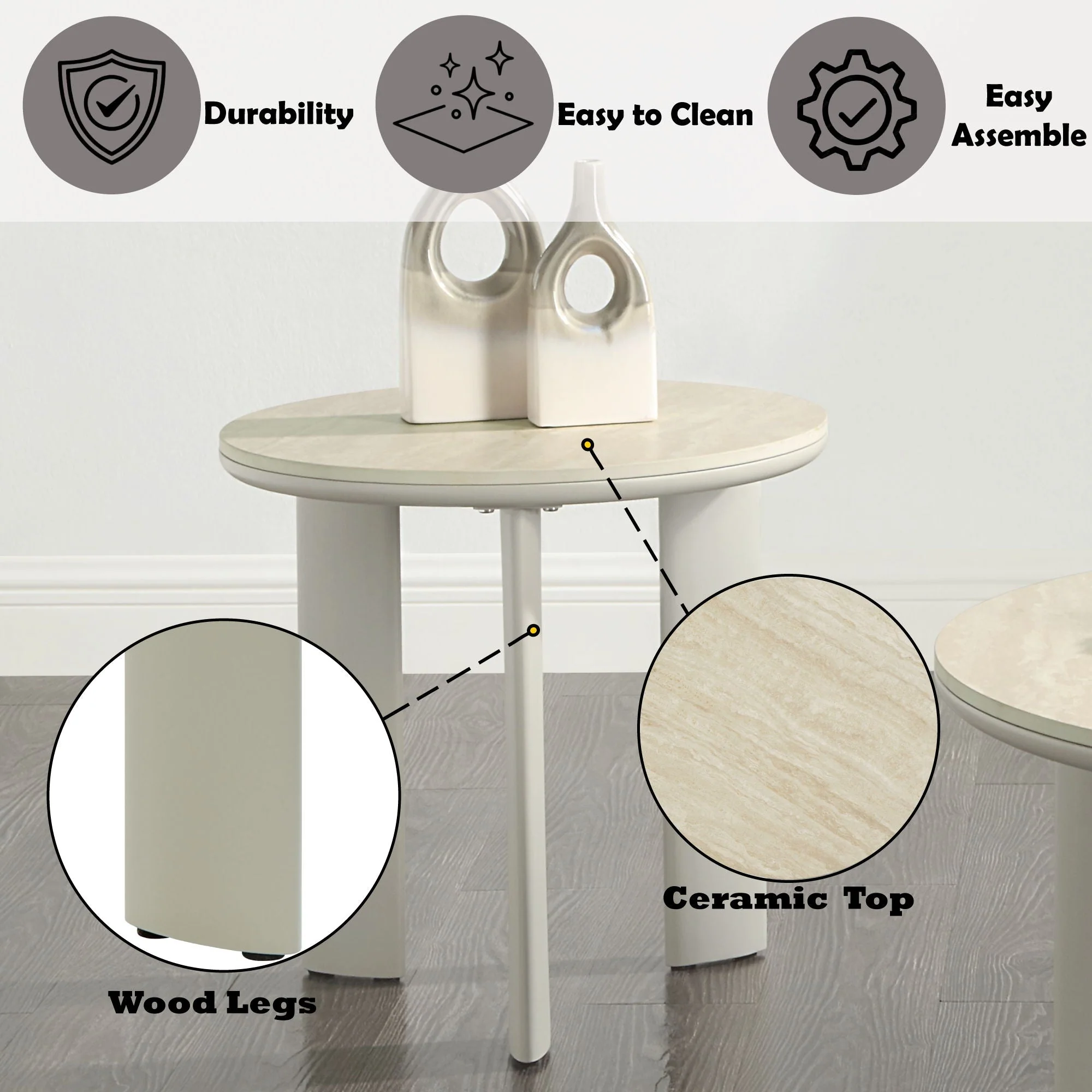 Ingram - Ceramic Top Table - Image 7