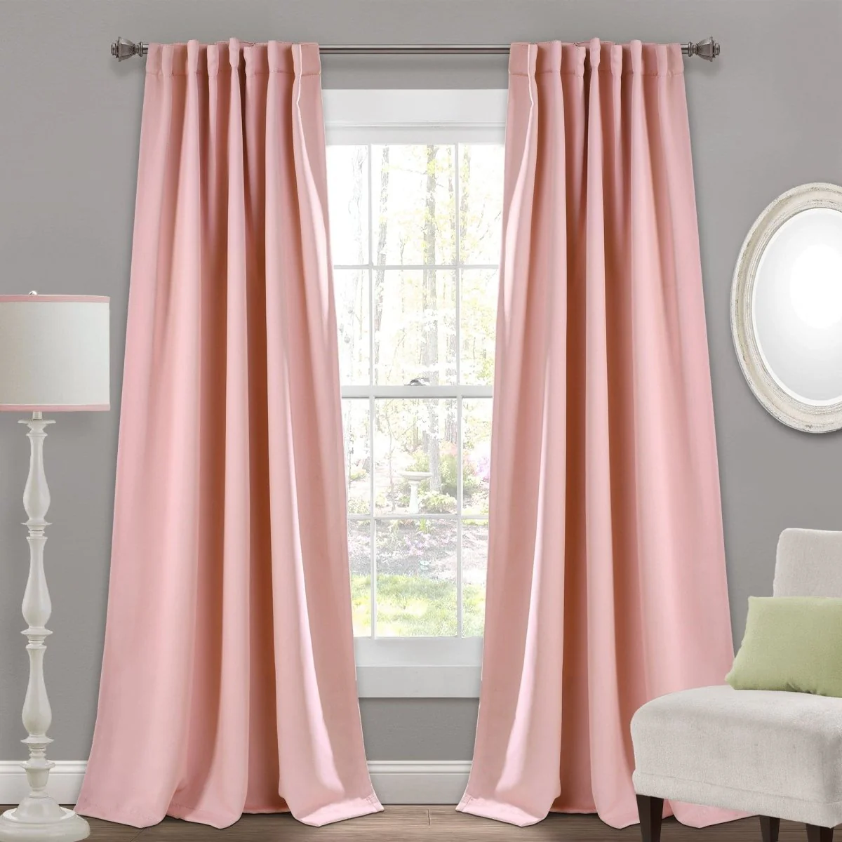 Insulated Back Tab Blackout Curtain Panel Set - Image 15