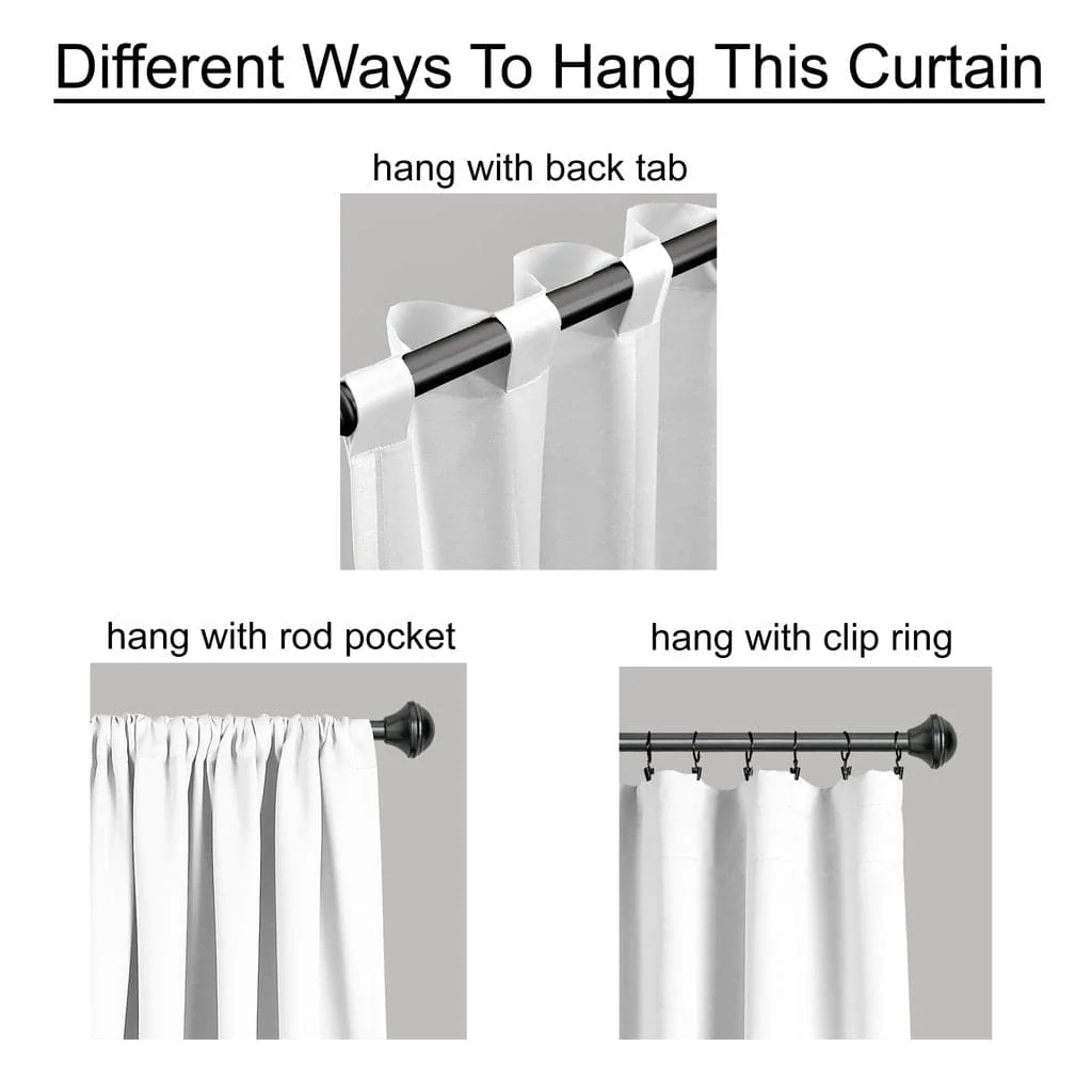 Insulated Back Tab Blackout Curtain Panel Set - Image 35