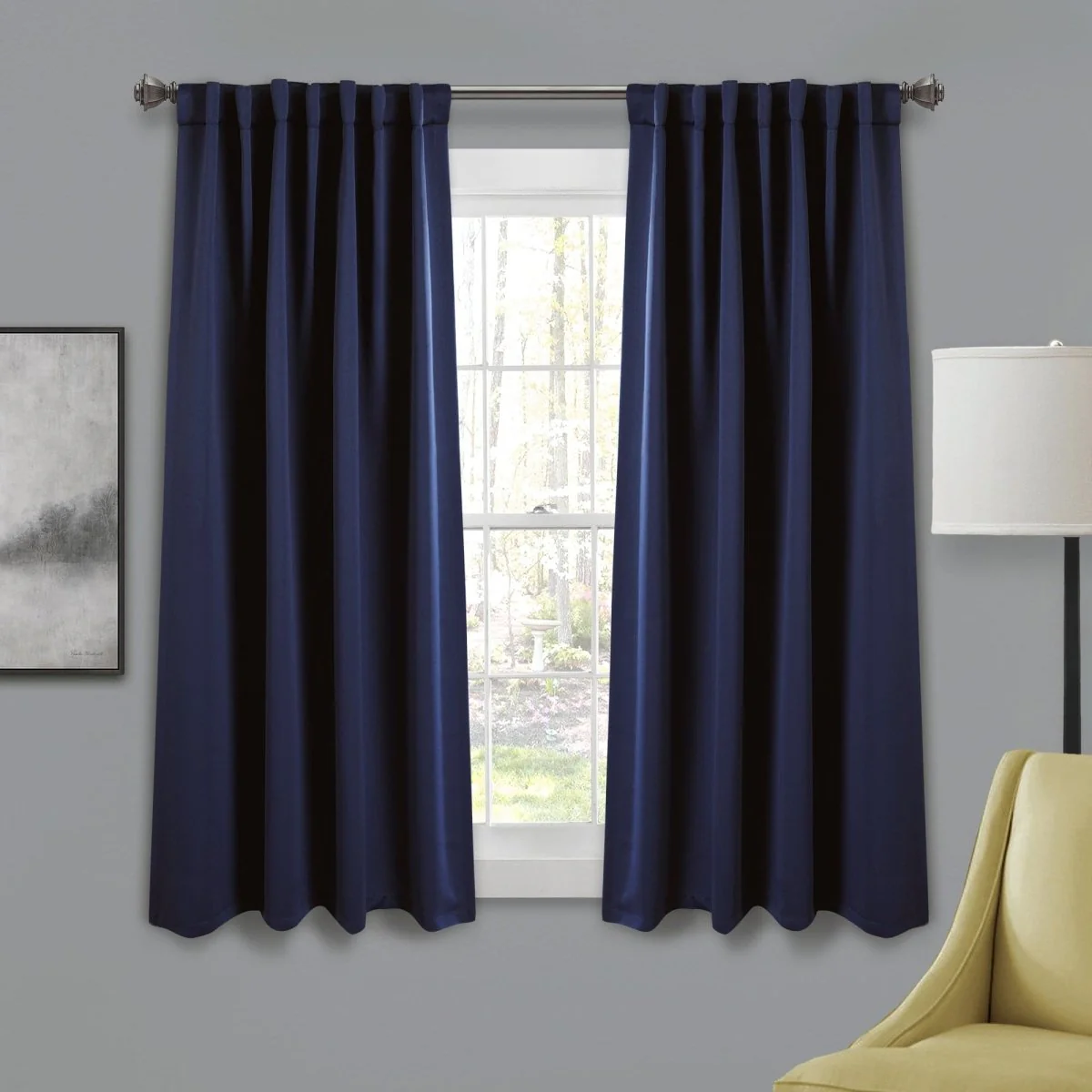 Insulated Back Tab Blackout Curtain Panel Set - Image 5