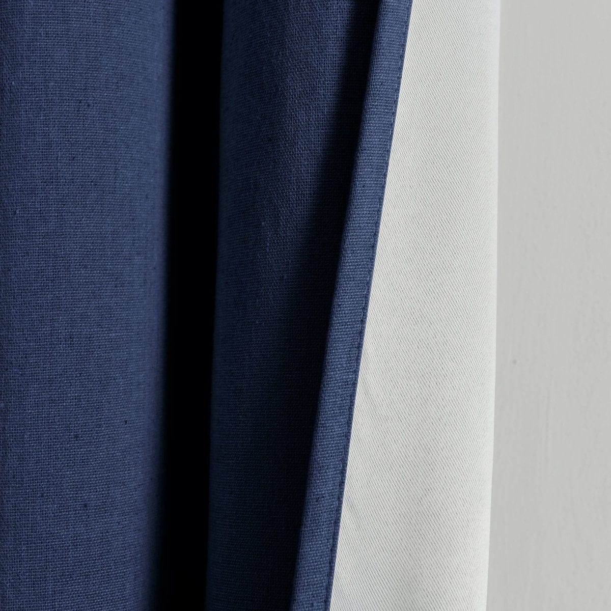 Insulated Grommet Blackout Faux Linen Window Curtain Panel - Image 9