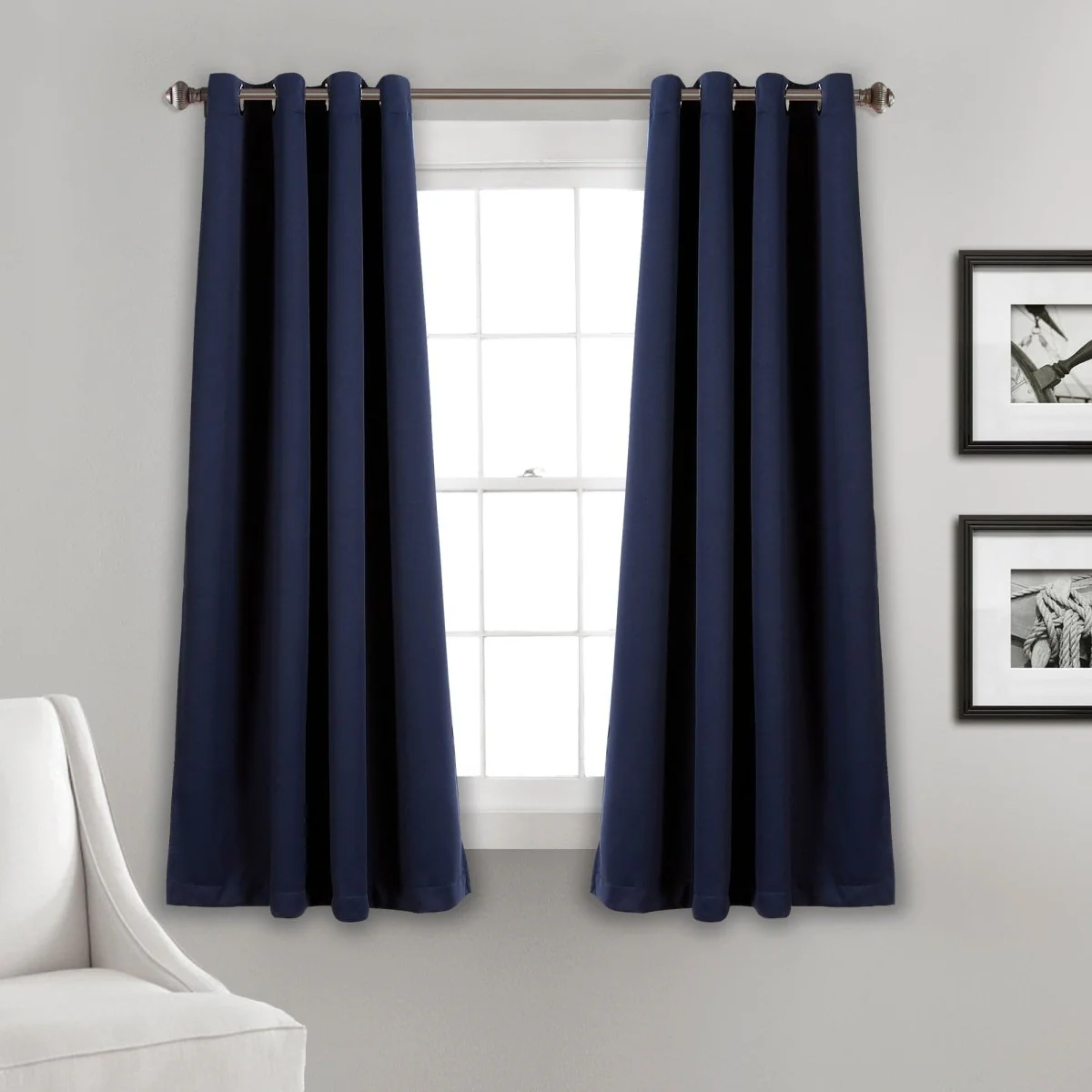 Insulated Grommet Blackout Window Curtain Panel Set - Image 13