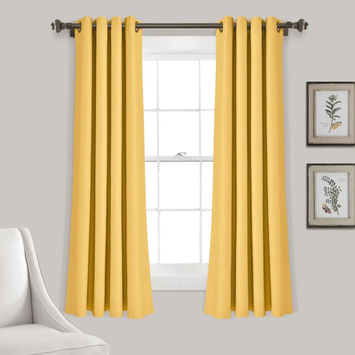 Insulated Grommet Blackout Window Curtain Panel Set - Image 19