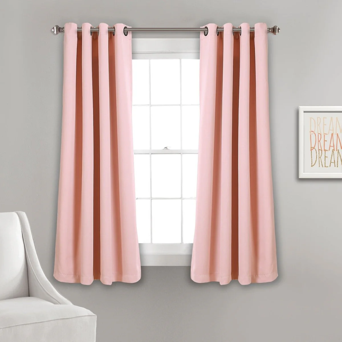 Insulated Grommet Blackout Window Curtain Panel Set - Image 21