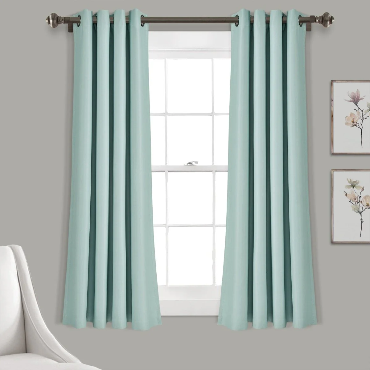 Insulated Grommet Blackout Window Curtain Panel Set - Image 27