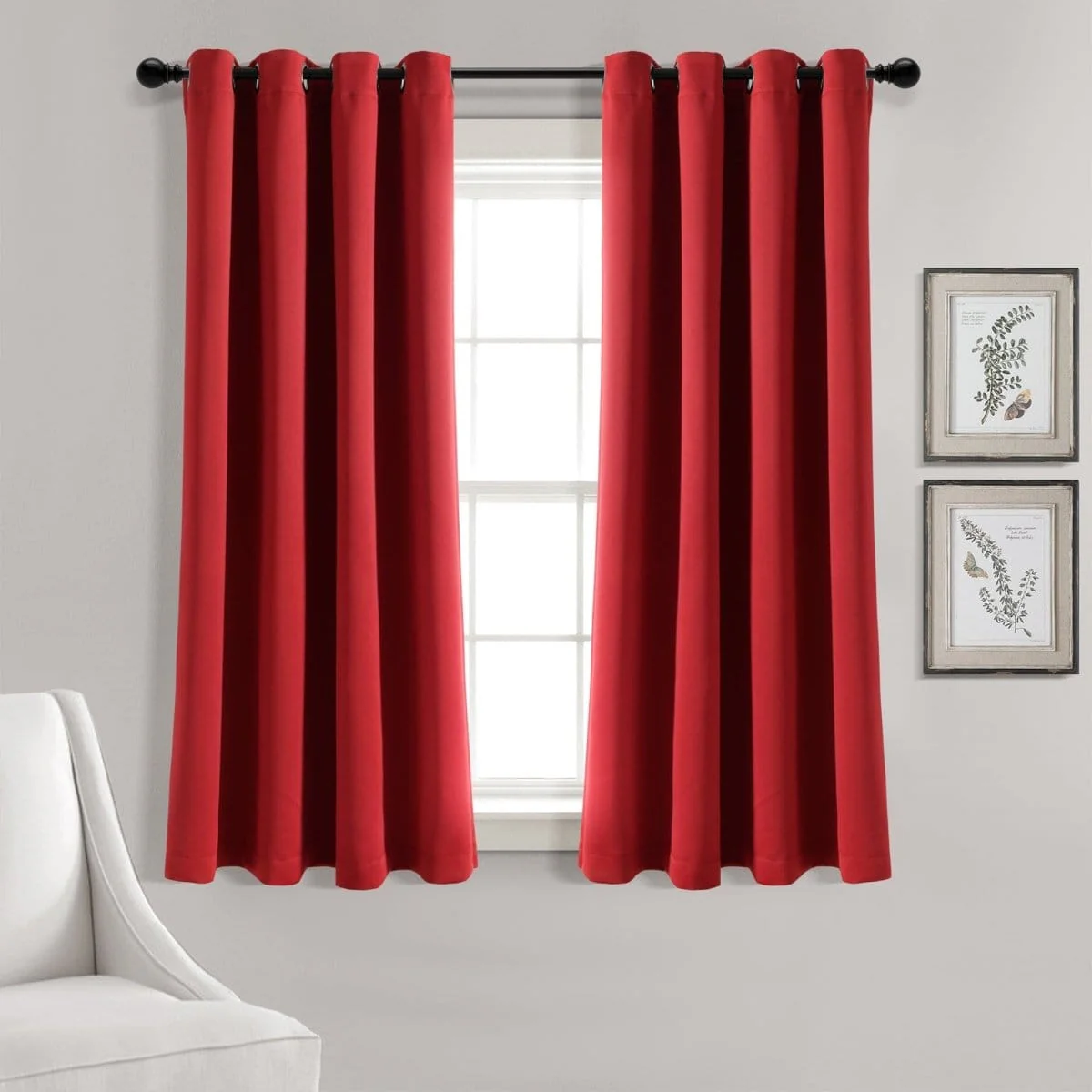 Insulated Grommet Blackout Window Curtain Panel Set - Image 30