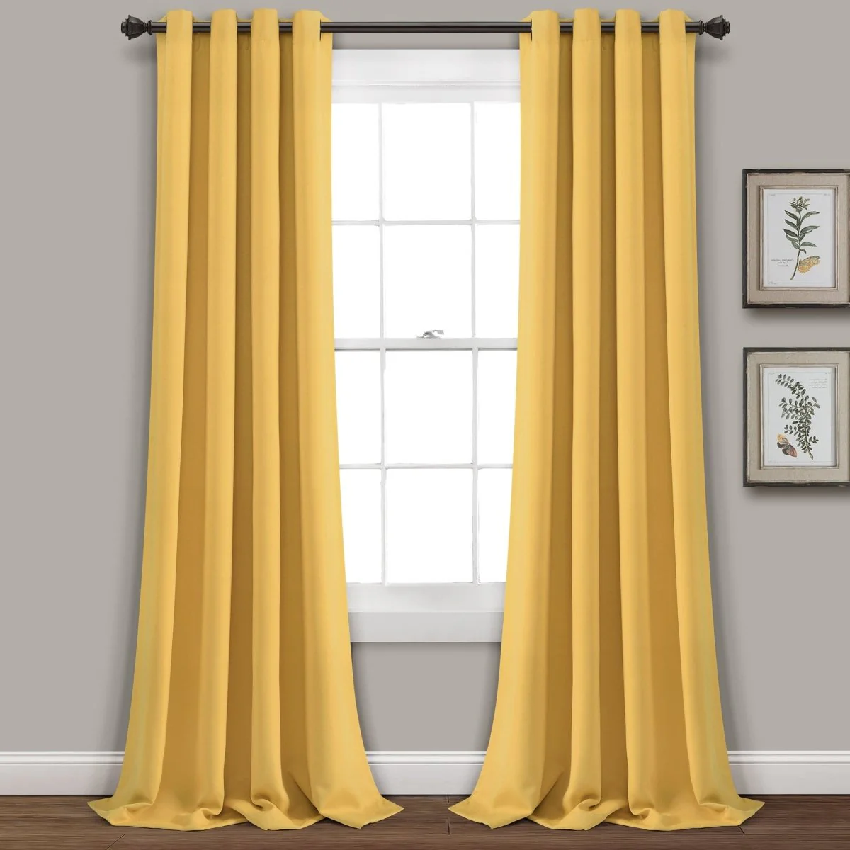 Insulated Grommet Blackout Window Curtain Panel Set - Image 36