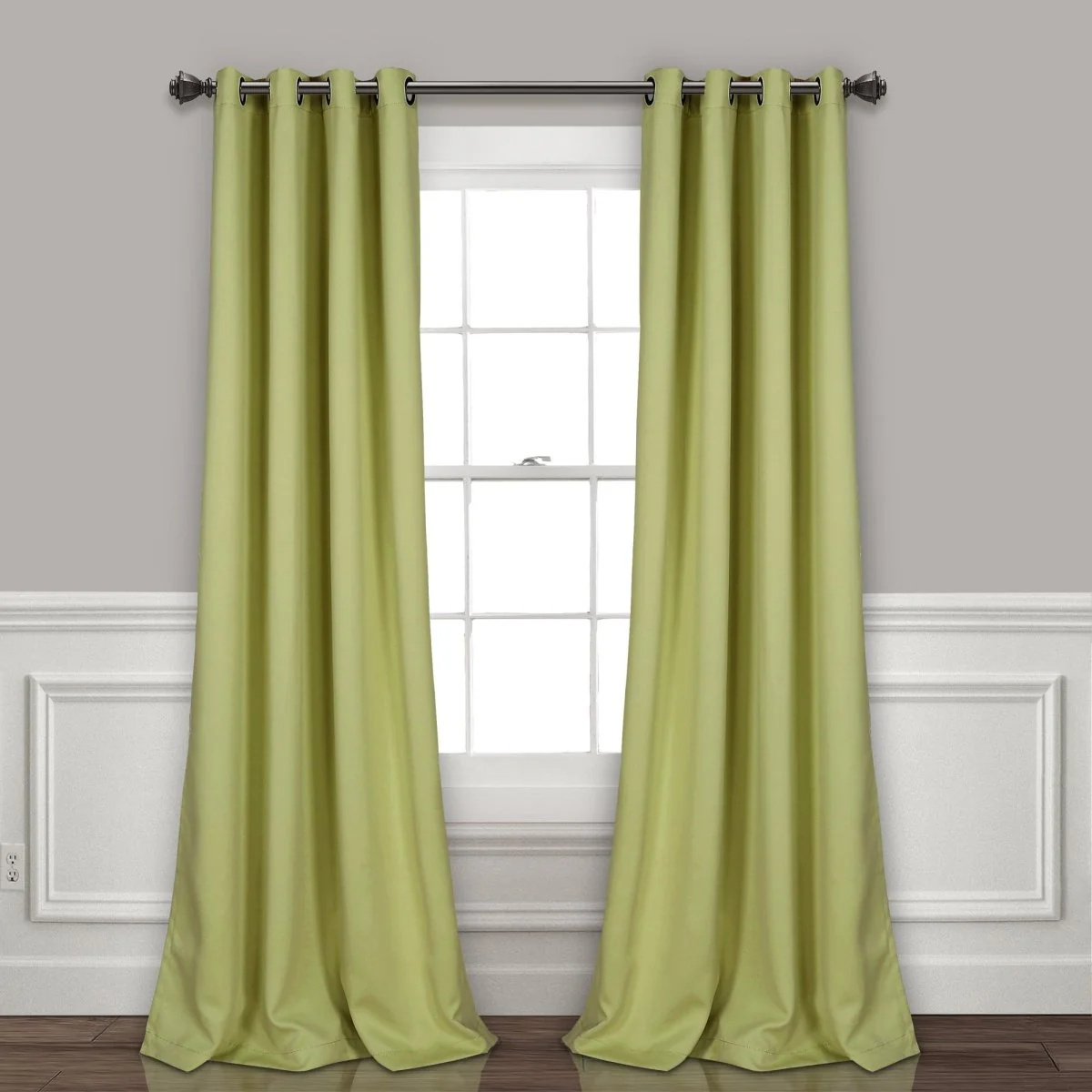 Insulated Grommet Blackout Window Curtain Panel Set - Image 38