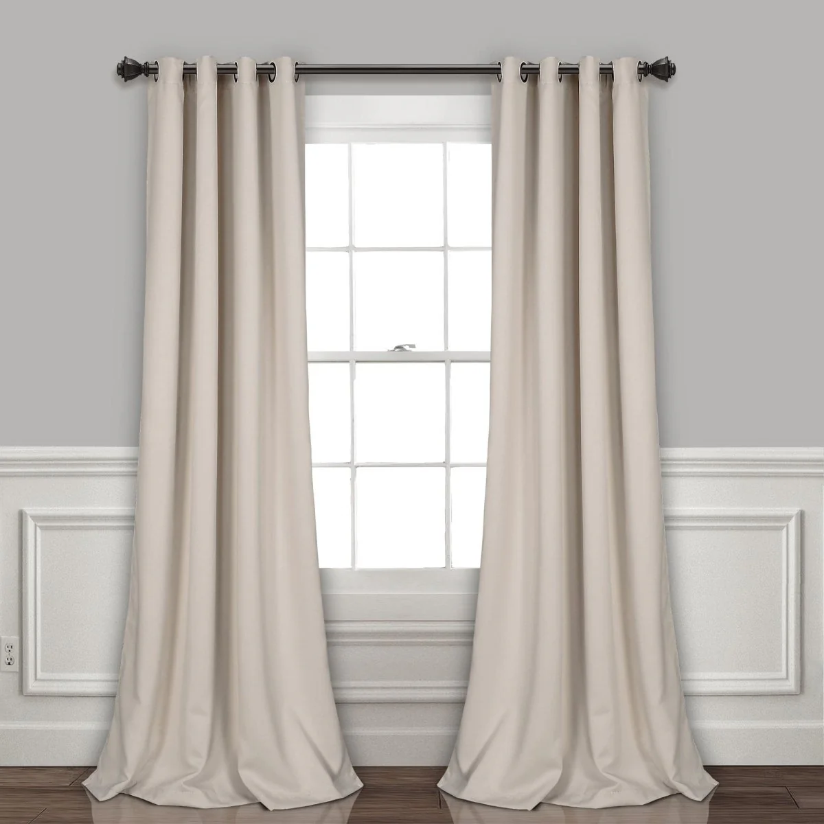 Insulated Grommet Blackout Window Curtain Panel Set - Image 42