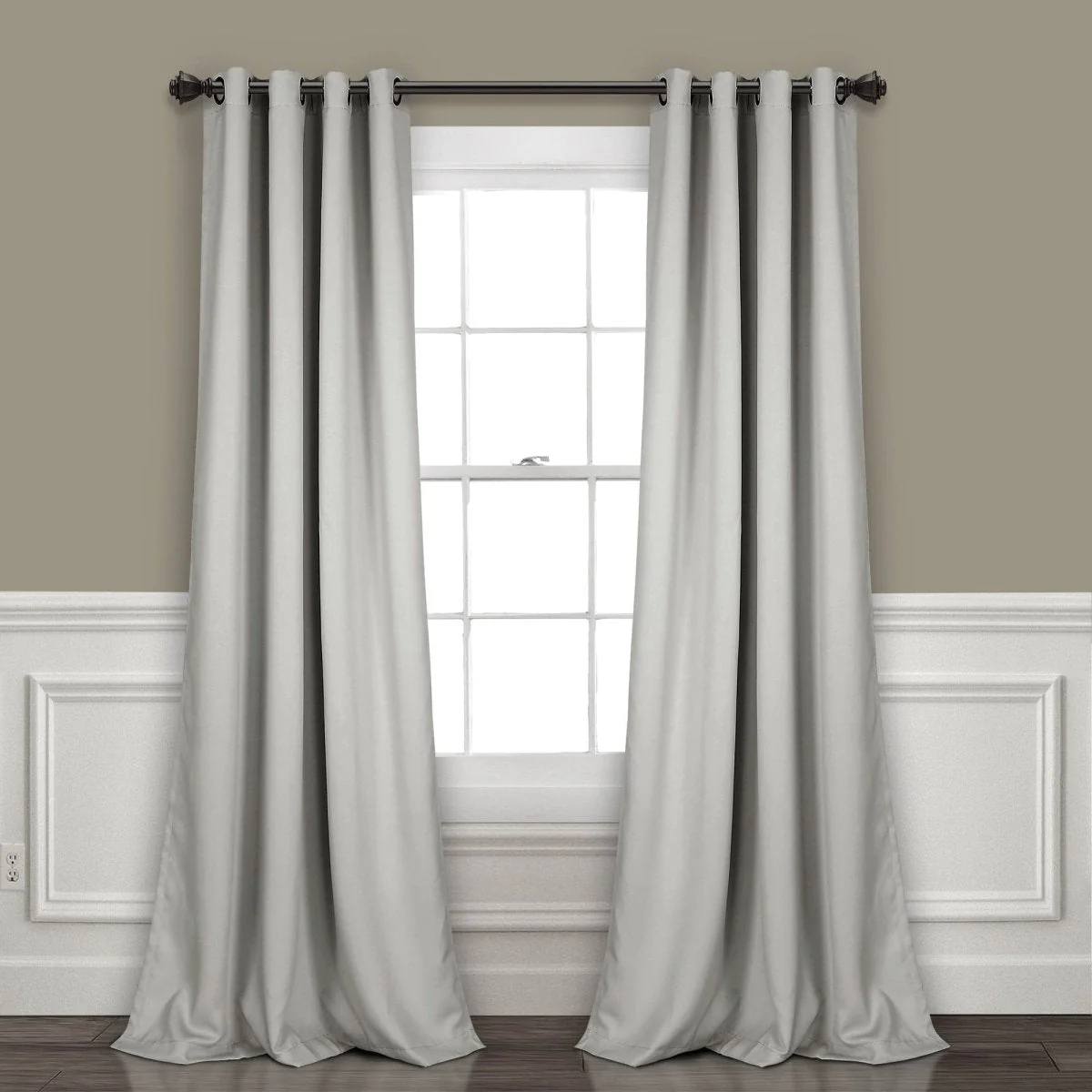 Insulated Grommet Blackout Window Curtain Panel Set - Image 45