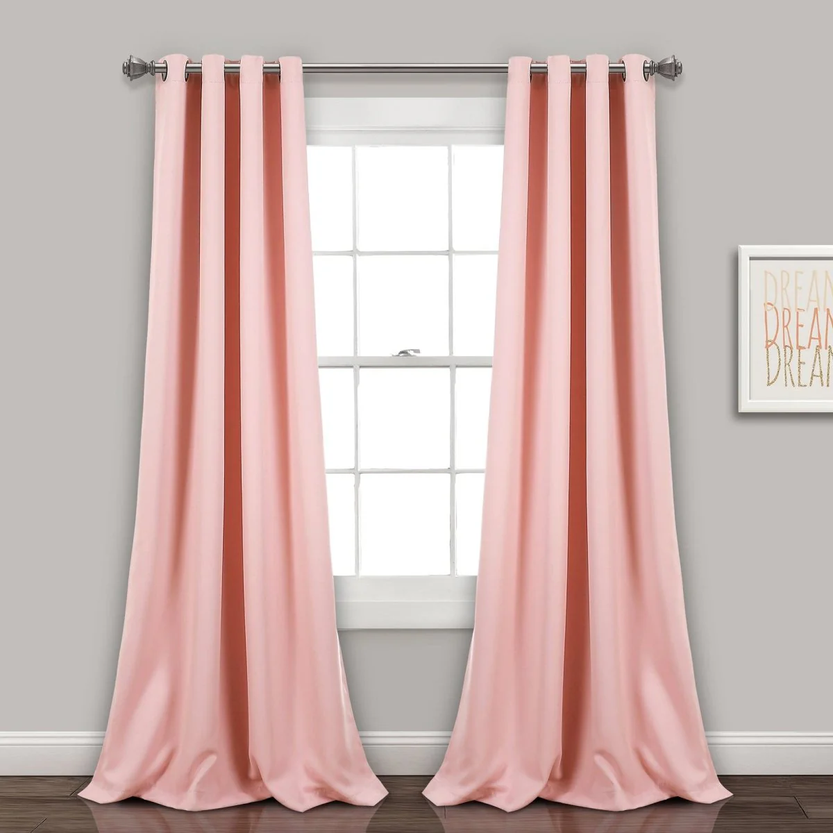 Insulated Grommet Blackout Window Curtain Panel Set - Image 46