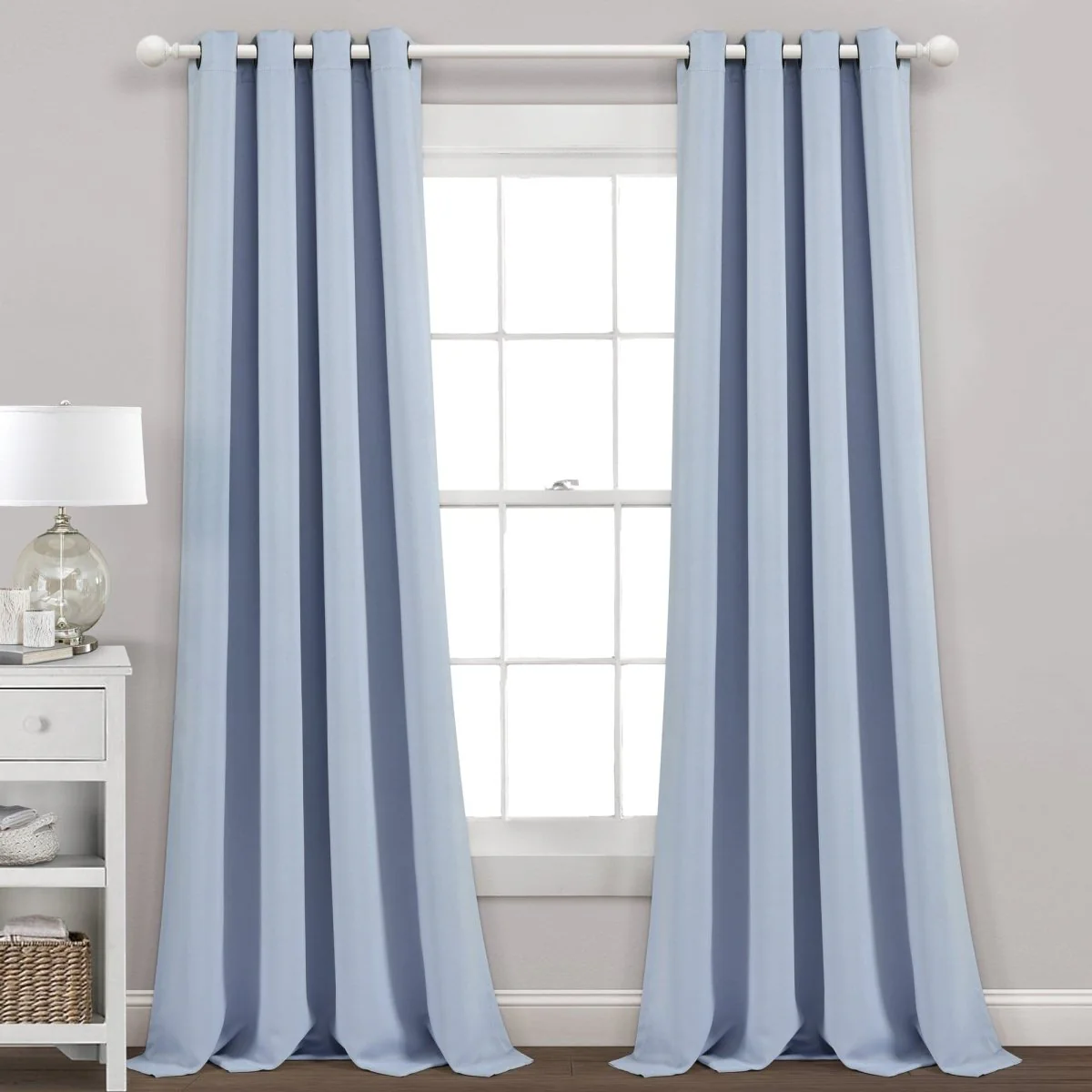 Insulated Grommet Blackout Window Curtain Panel Set - Image 49