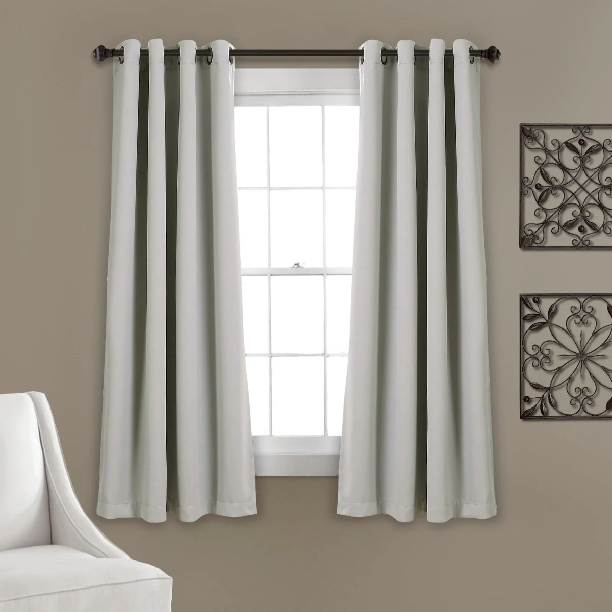 Insulated Grommet Blackout Window Curtain Panel Set - Image 5