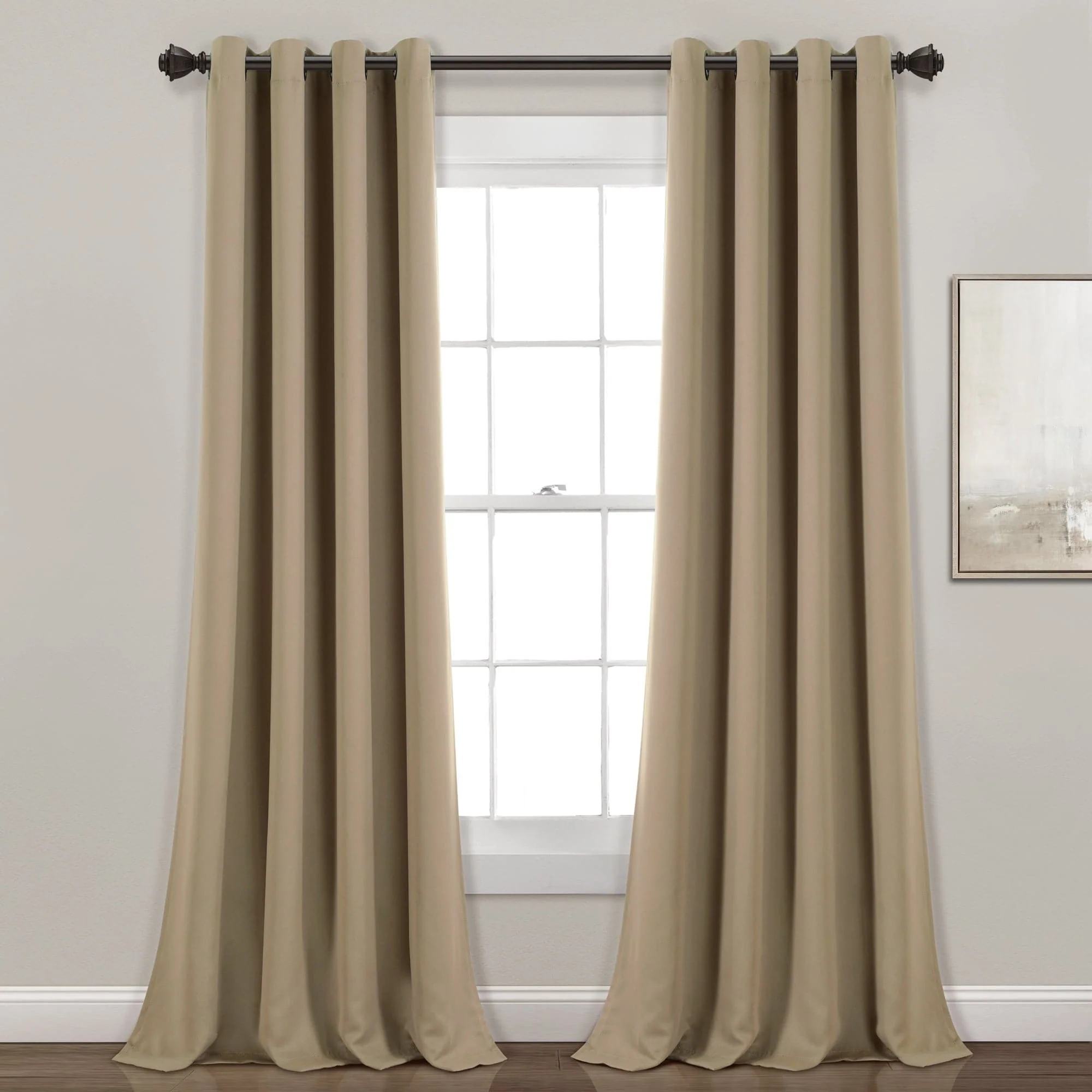 Insulated Grommet Blackout Window Curtain Panel Set - Image 88