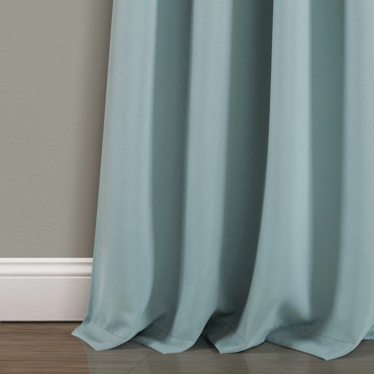 Insulated Knotted Tab Top Blackout Window Curtain Panel Set - Image 18