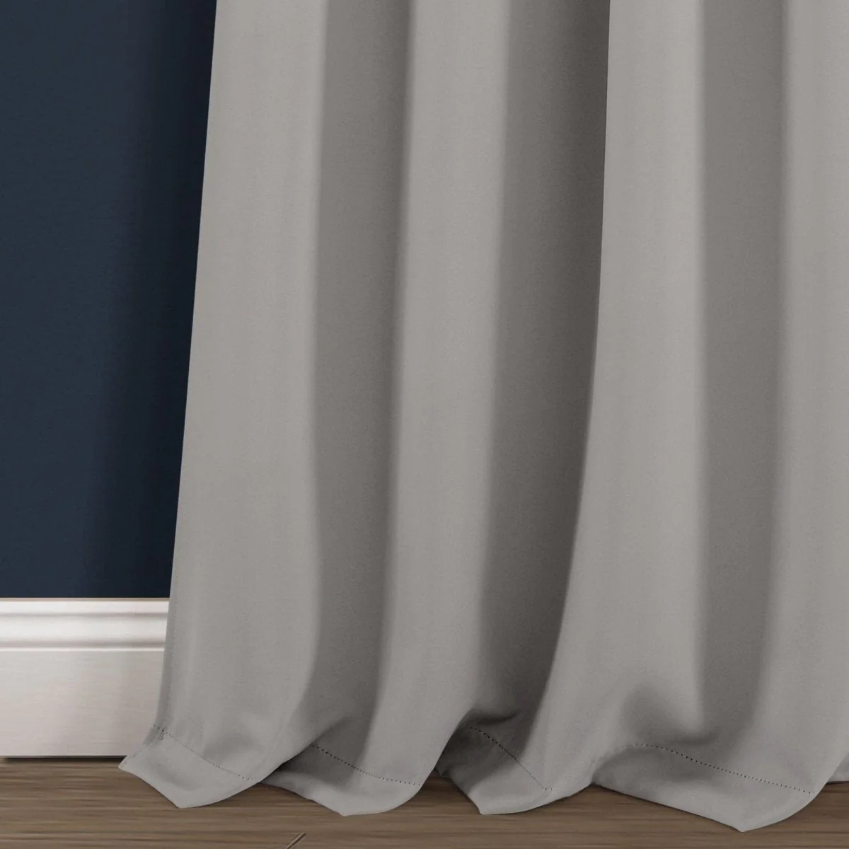 Insulated Knotted Tab Top Blackout Window Curtain Panel Set - Image 20