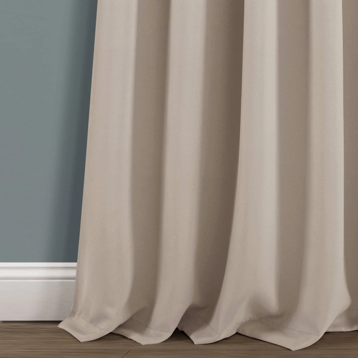 Insulated Knotted Tab Top Blackout Window Curtain Panel Set - Image 22