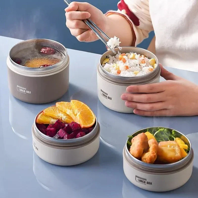 Insulated Stainless Steel Lunch Box Leakproof Thermal Food Container with Bag - Image 5