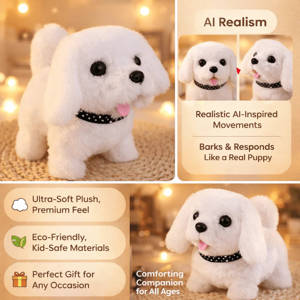Interactive Robot Puppy Toy Realistic Walking Dog with Sounds - Image 8