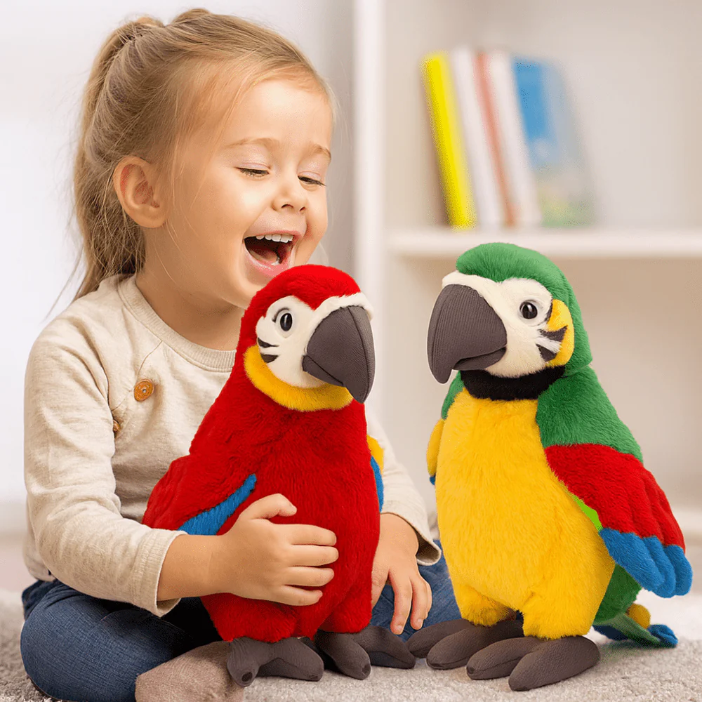 Interactive Talking Parrot Plush Toy Voice Repeating Learning Toy for Kids - Image 5