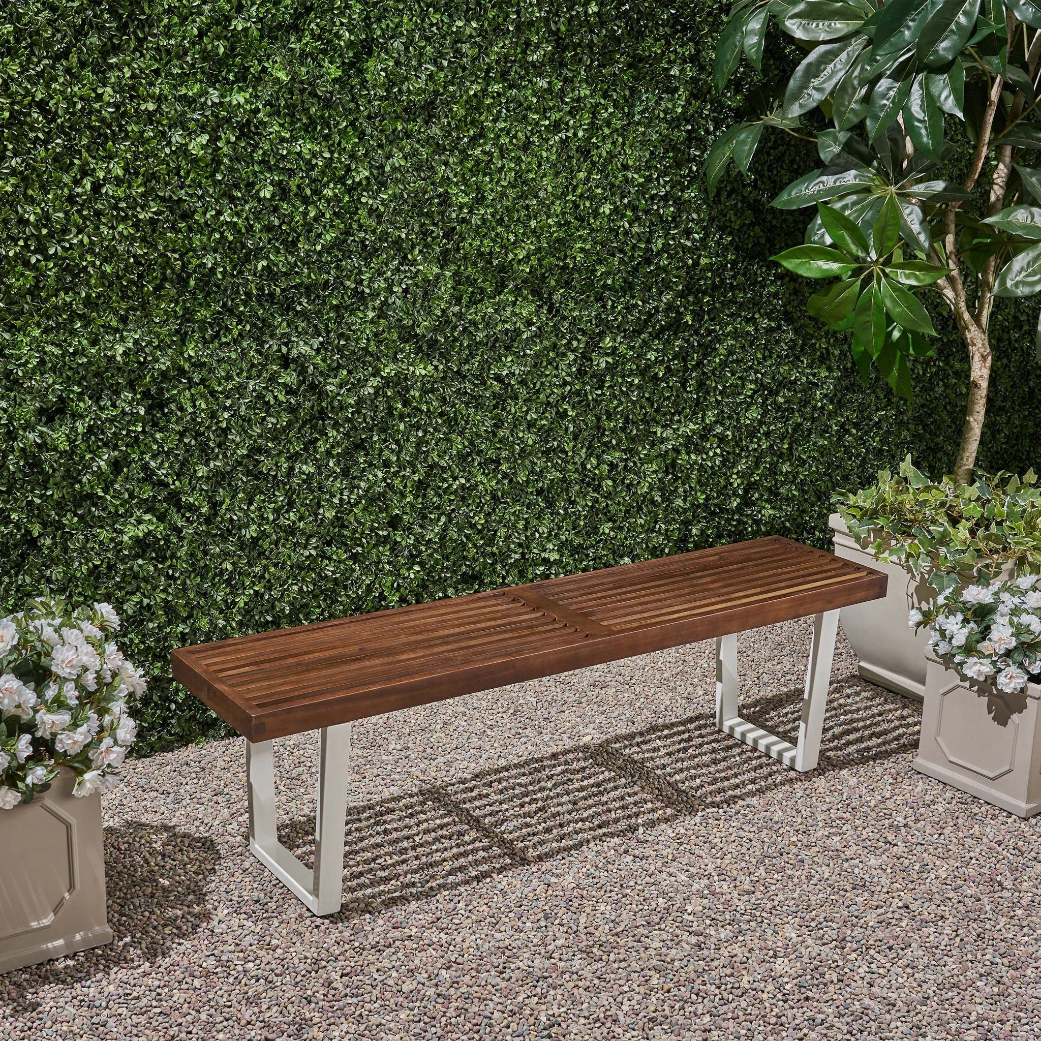 Intrinsic - Outdoor Dining Bench With Slat Top - Image 10