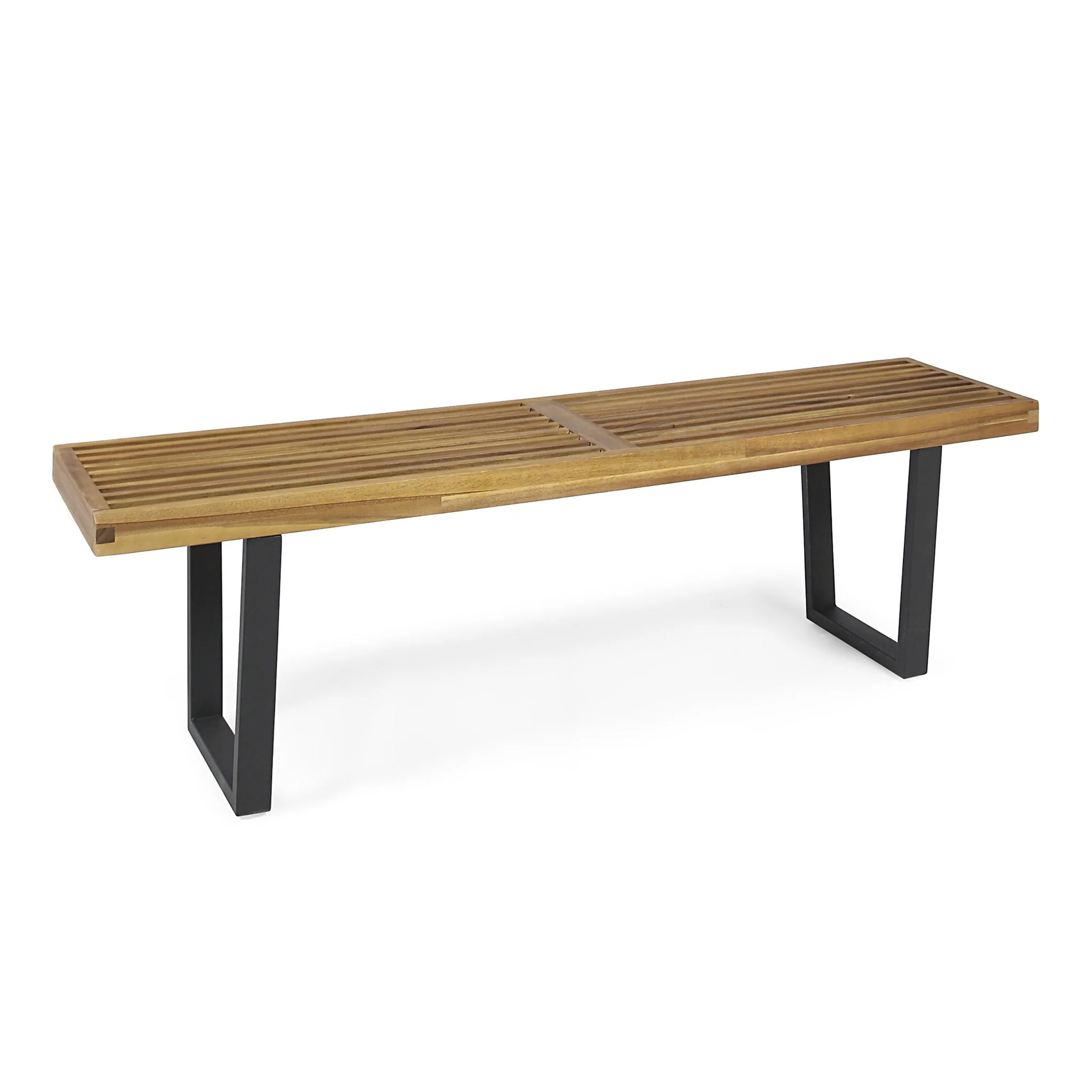 Intrinsic - Outdoor Dining Bench With Slat Top - Image 2