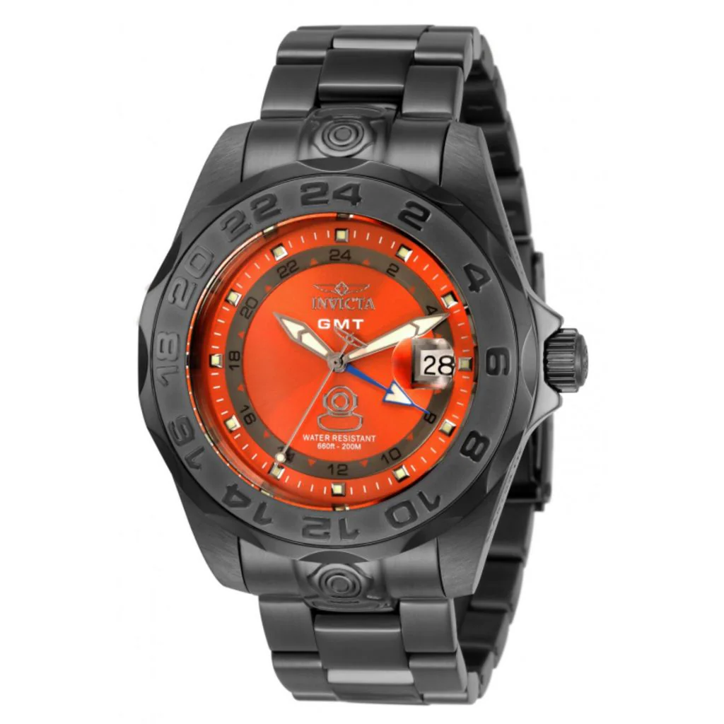 Invicta 44mm Grand Diver Swiss Quartz GMT Bracelet Watch - Image 2