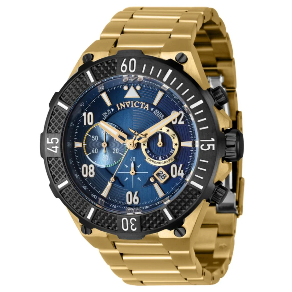 Invicta Aviator 50mm Quartz Chronograph Bracelet Watch - Image 3