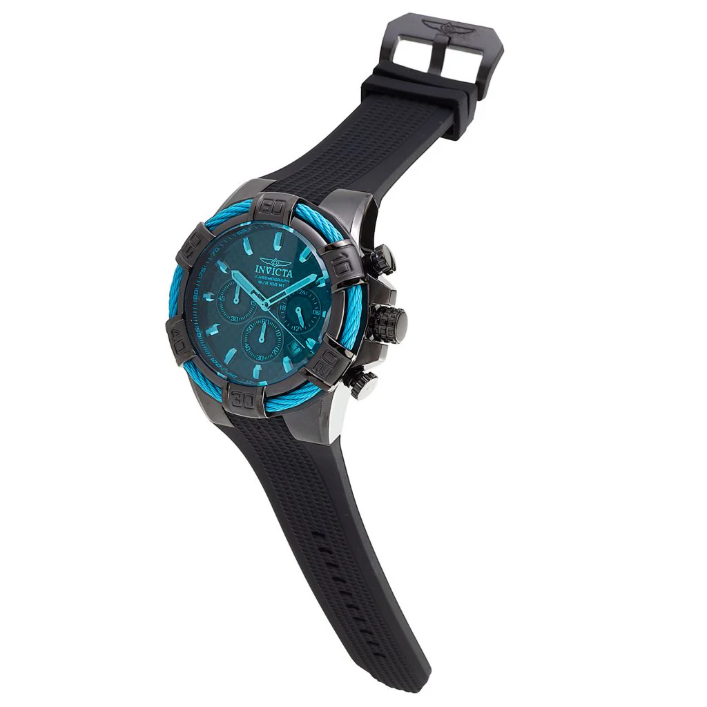 Invicta Bolt Radar 52Mm Quartz Chrono Carbon Fiber Strap Watch - Image 2