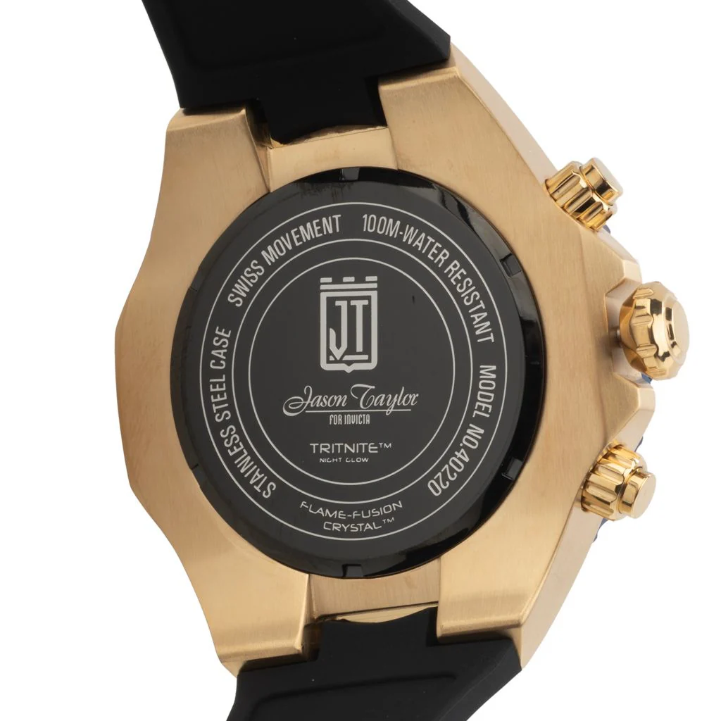 Invicta Jason Taylor 60mm Swiss Quartz Chronograph Strap Watch - Image 2
