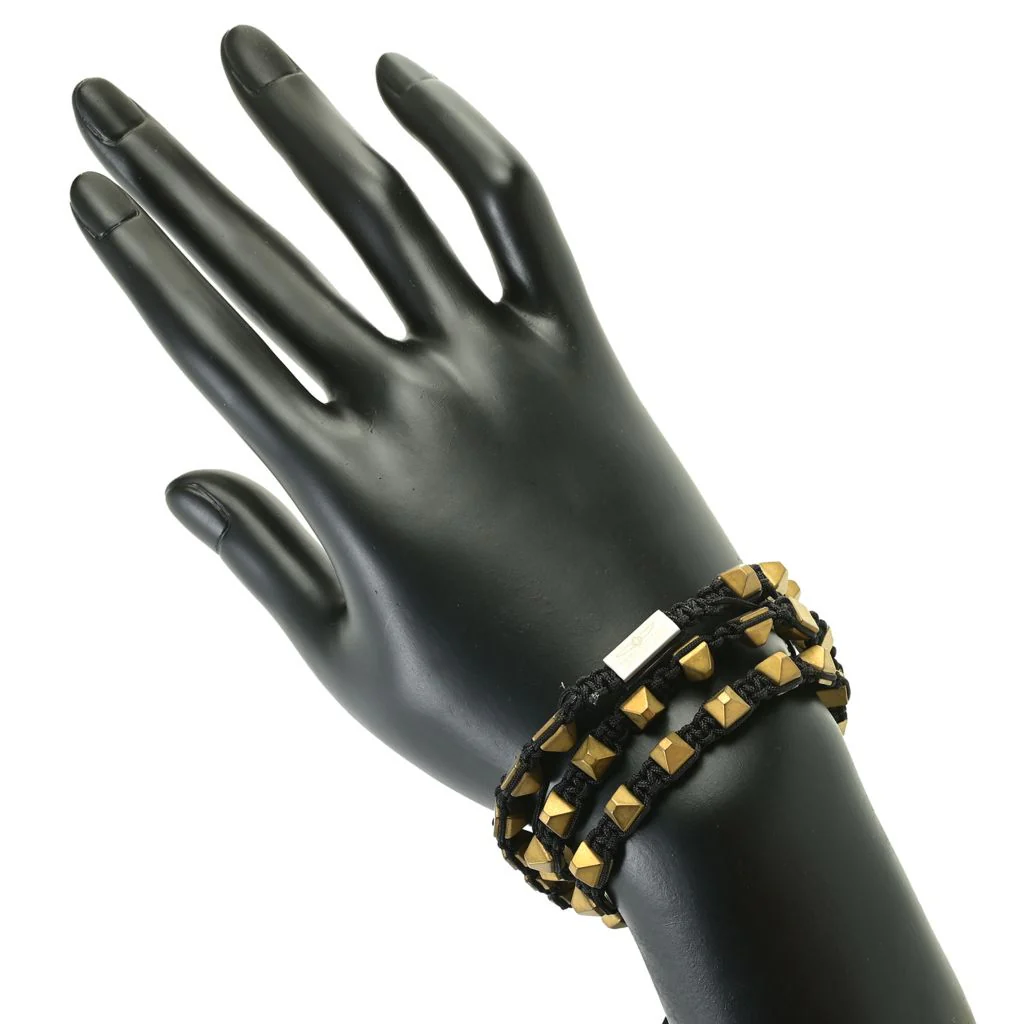 Invicta Jewelry Men's Hematite Adjustable Wrap Bracelet - Image 3