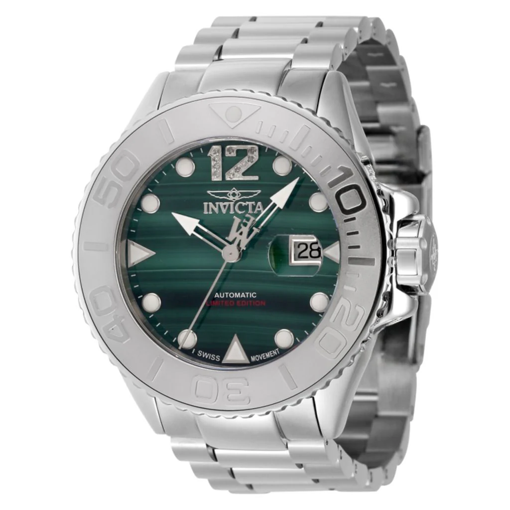 Invicta Masterpiece LE Swiss Auto Diamond Malachite Watch w/ 8DC - Image 3