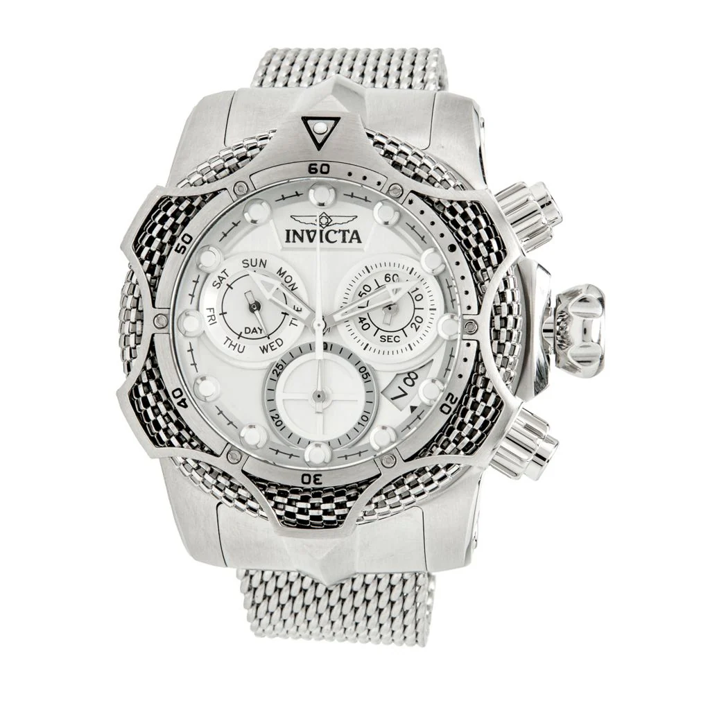 Invicta Men's 52mm Venom Chain Quartz Chronograph Stainless Steel Bracelet Watch - Image 3