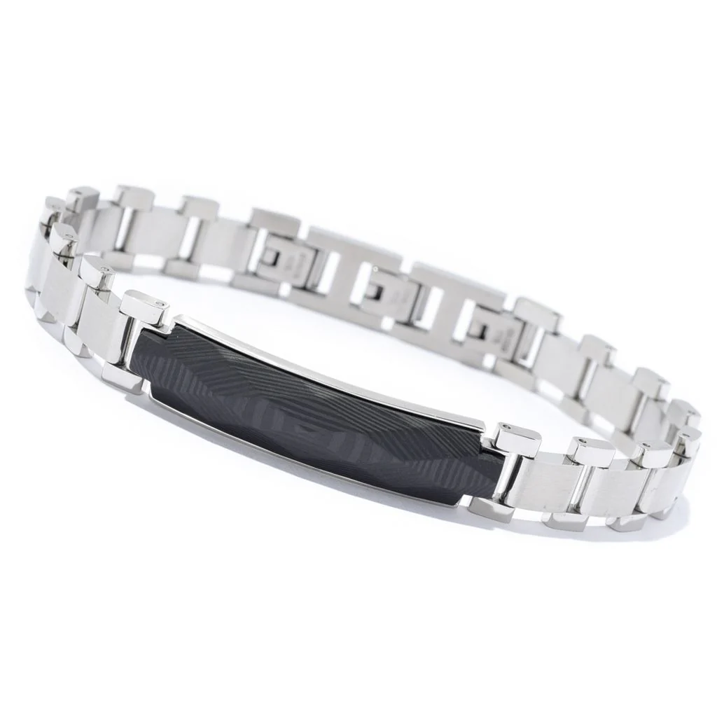 Invicta Men's 8.5" Forged Carbon Choice of Color ID Bracelet - Image 3