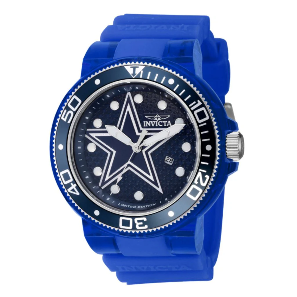 Invicta NFL Grand Pro Diver 52mm Quartz Silicone Strap Watch - Image 3