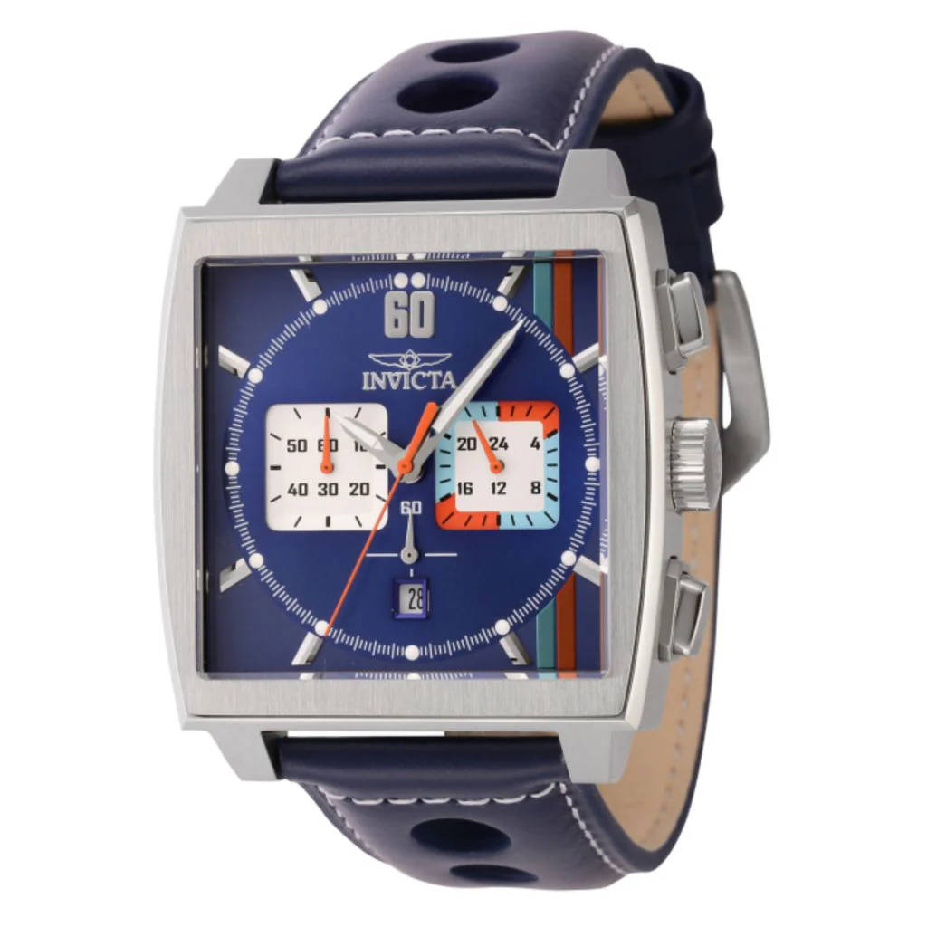 Invicta S1 Rally 45mm Quartz Chrono Leather Strap Watch w/ Helmet - Image 2