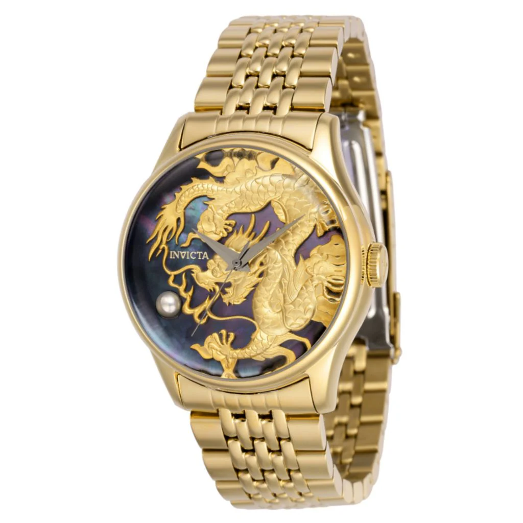 Invicta Vintage Dragon 38mm Automatic MOP Watch w/ 8DC - Image 2