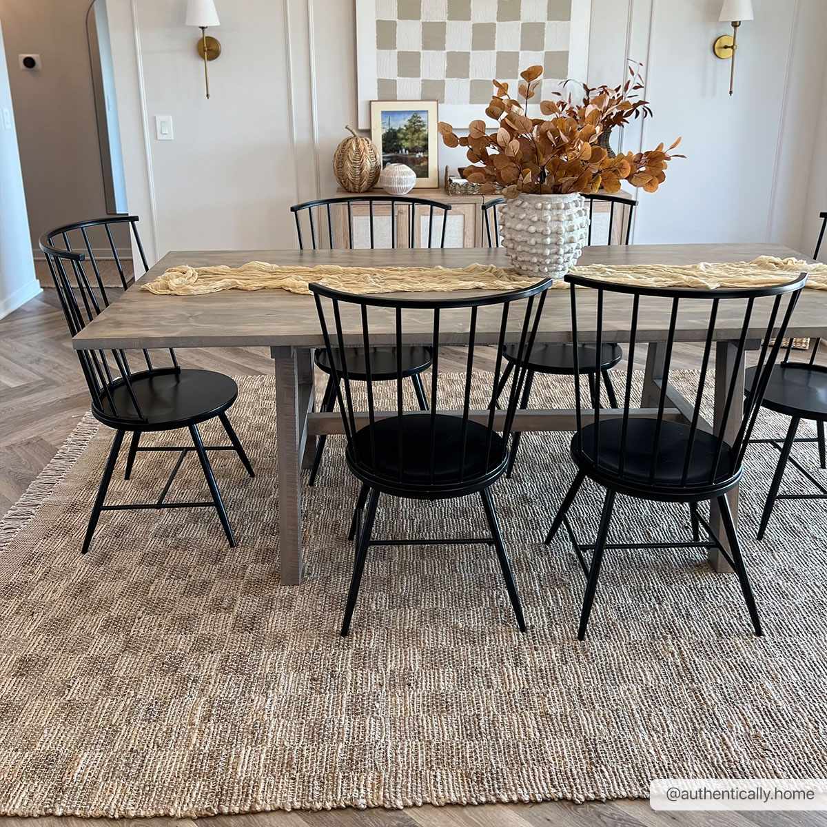 Ionut Checkered Jute Area Rug - Image 14