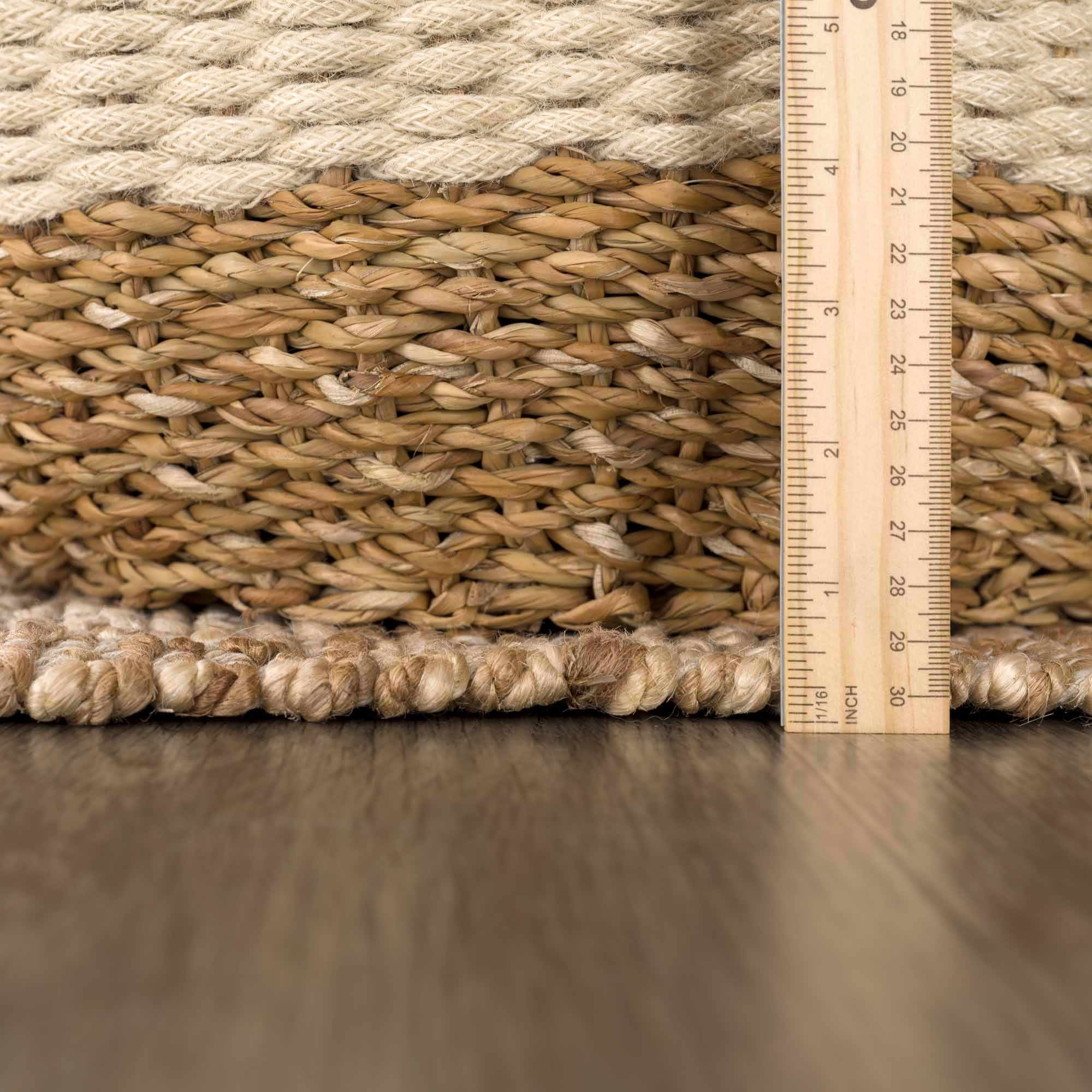 Ionut Checkered Jute Area Rug - Image 16