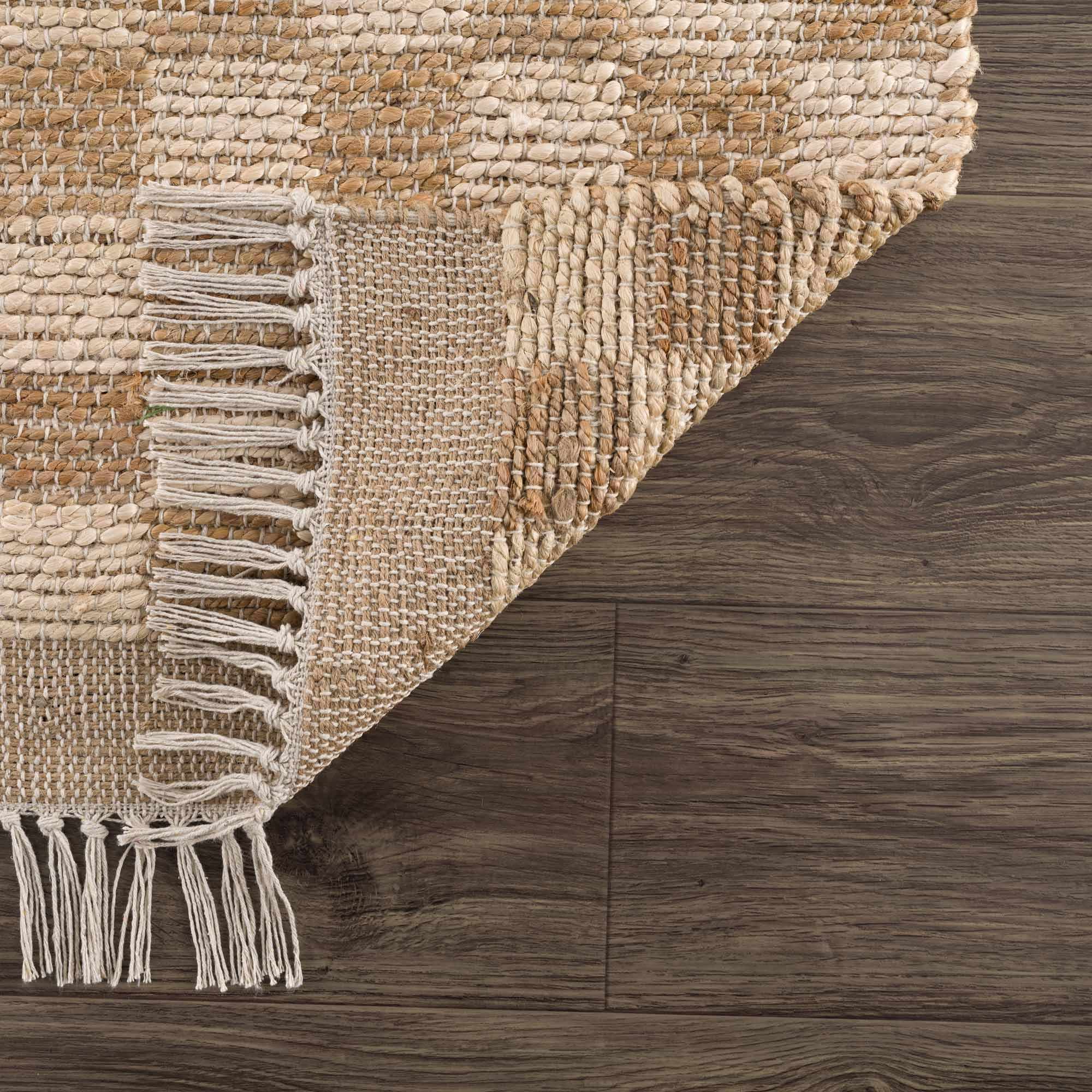 Ionut Checkered Jute Area Rug - Image 7