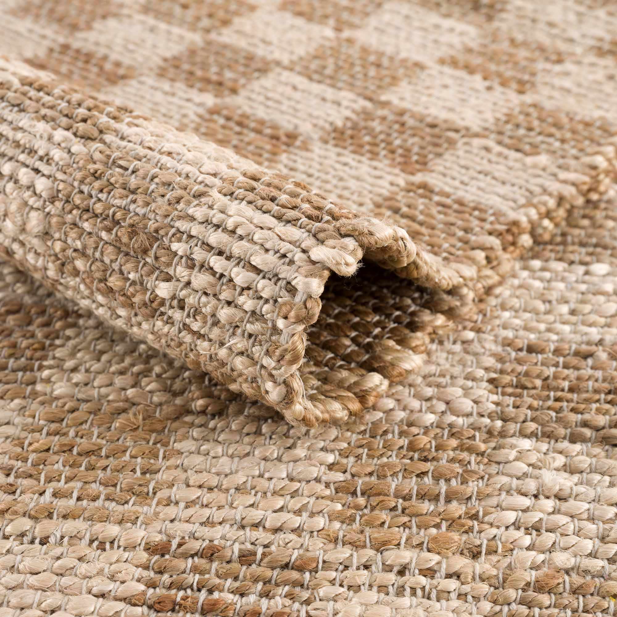 Ionut Checkered Jute Area Rug - Image 8