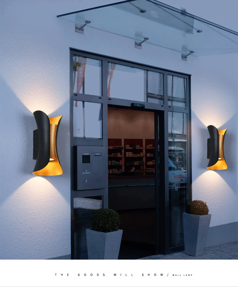 IP65 LED Outdoor Wall Light – 6W/10W Waterproof Aluminum Sconce for Porch Garden - Image 8