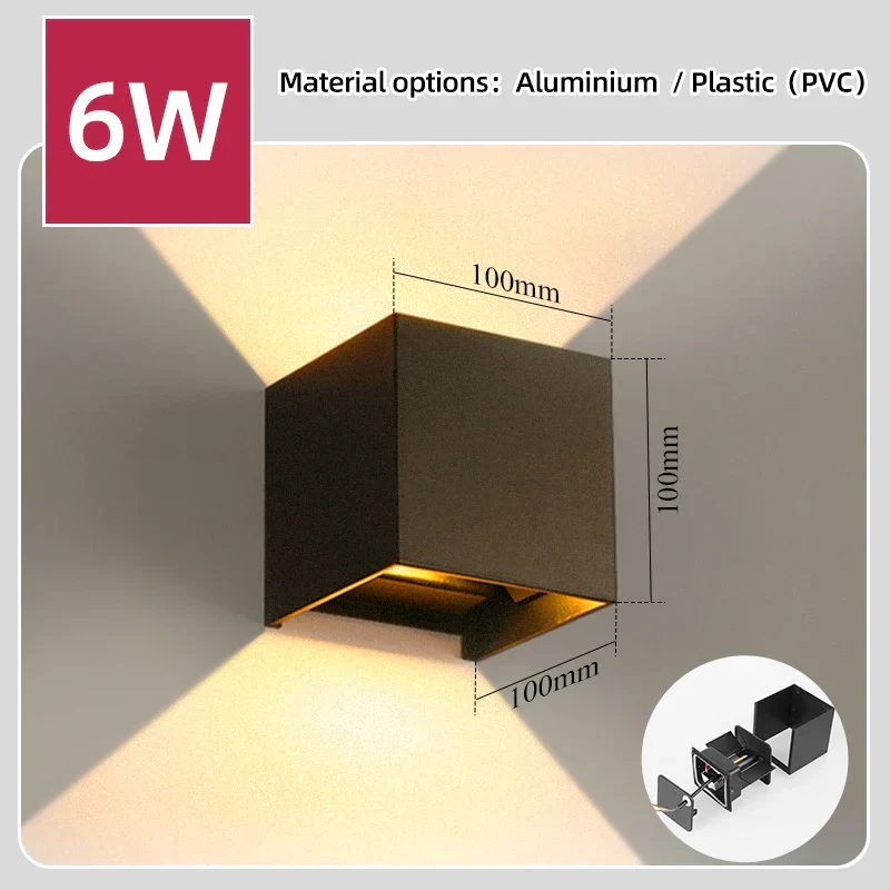 IP65 LED Wall Light – Outdoor Waterproof Aluminum Sconce for Porch, Garden & Bedroom - Image 13