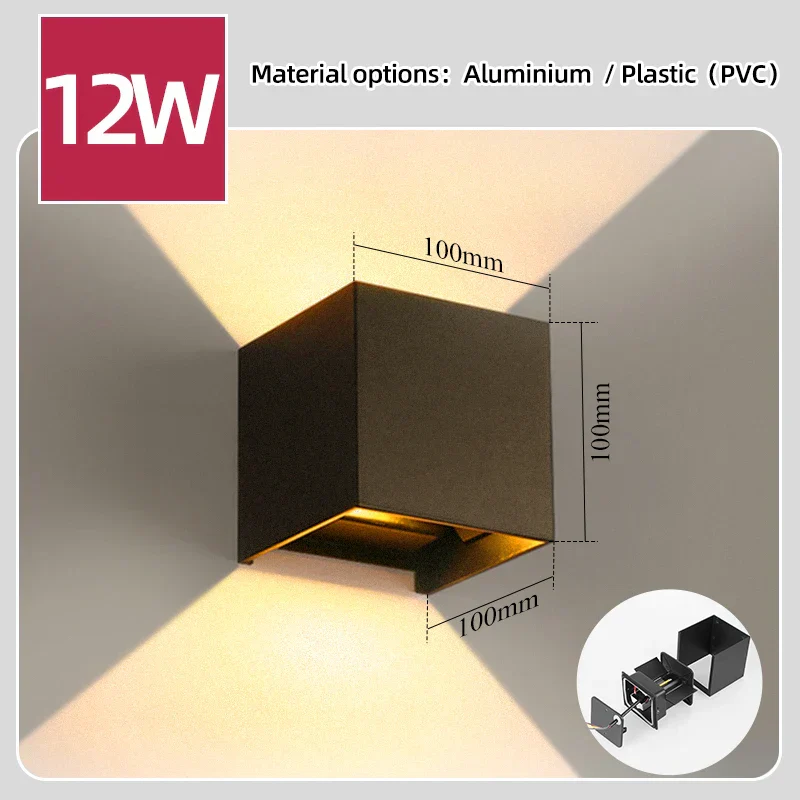 IP65 LED Wall Light – Outdoor Waterproof Aluminum Sconce for Porch, Garden & Bedroom - Image 7